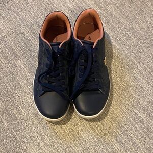 Lacoste Dark Blue and Light Pink Sneakers